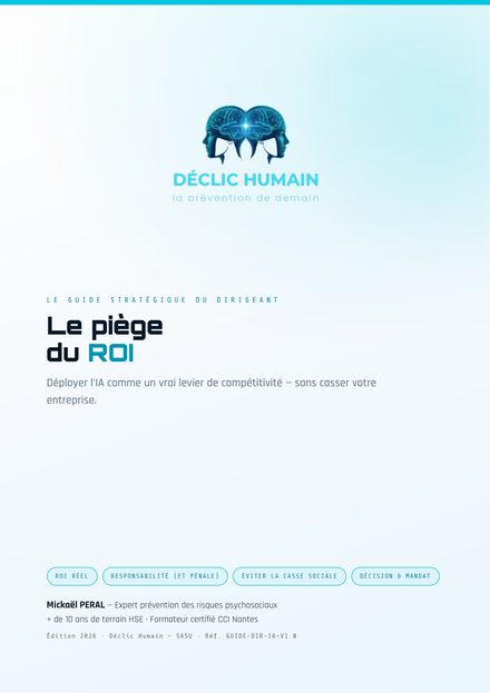 Couverture — Le Piège du ROI — le guide du dirigeant pour déployer l'IA sans casser l'entreprise