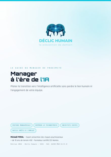 Couverture — Manager à l'ère de l'IA — piloter la transition sans perdre le lien humain